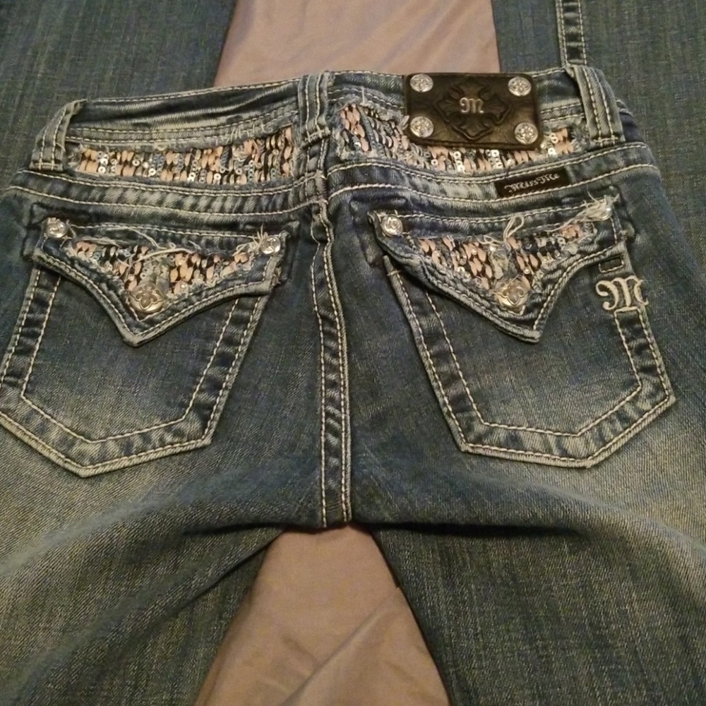 Size 14 MissMe boot cut Jean's